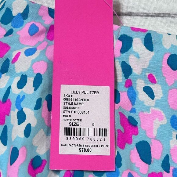 Lilly Pulitzer Susie Skirt Hottie Dottie - Picture 9 of 11